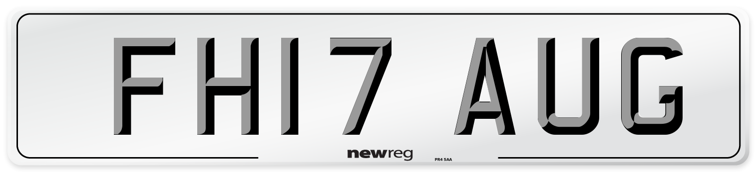 FH17 AUG Number Plate from New Reg